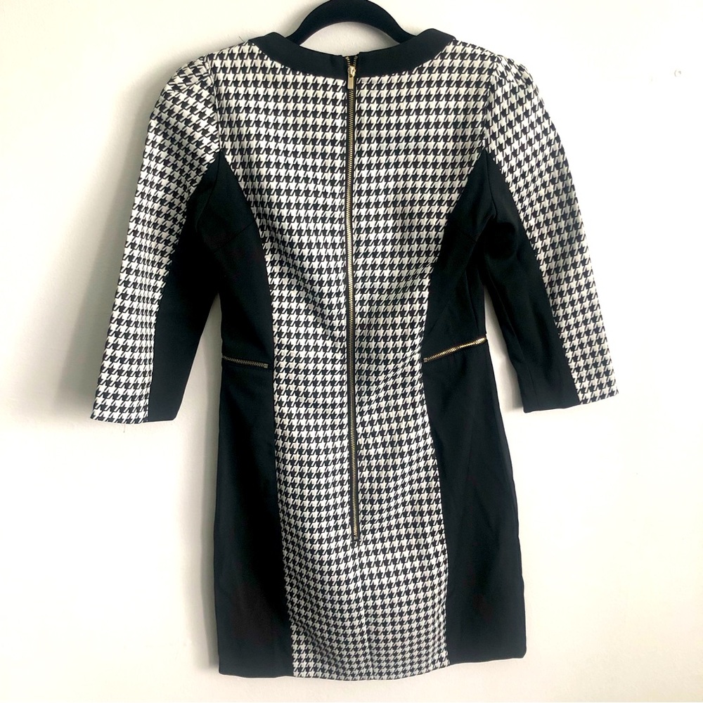 H&M Dresses | H&M Houndstooth Back Zipper Pocketed Dress 6